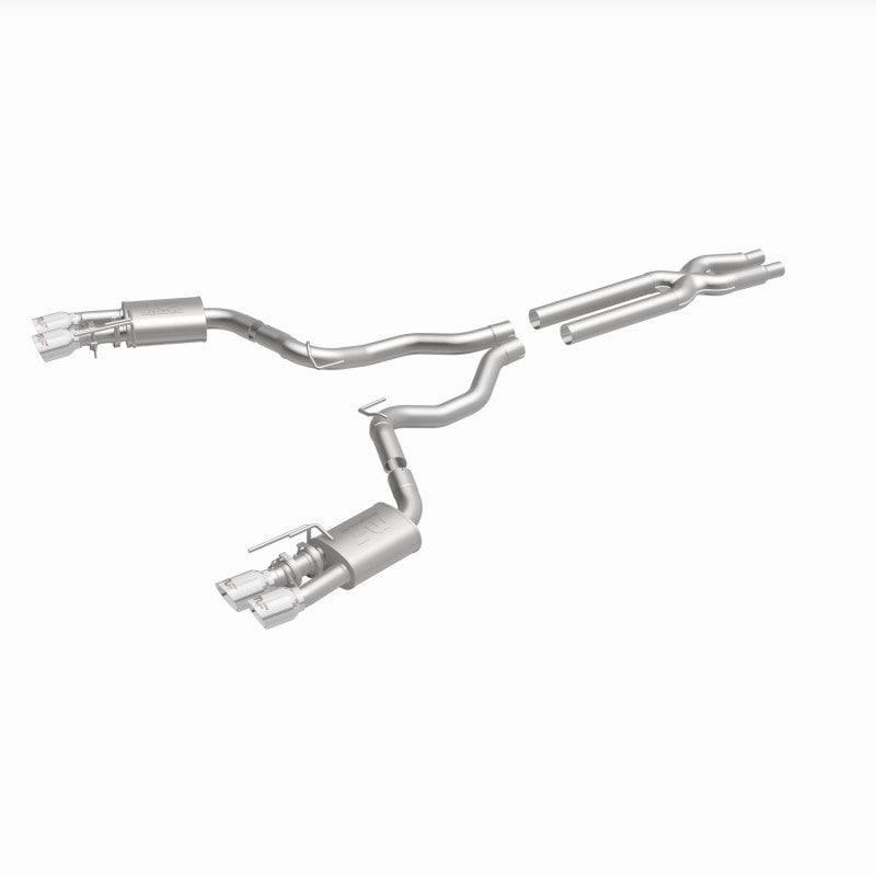 MagnaFlow SYS Cat-Back 2018 Ford Mustang GT 5.0L Competition Dual Exit Polished 4in Tips - 19368