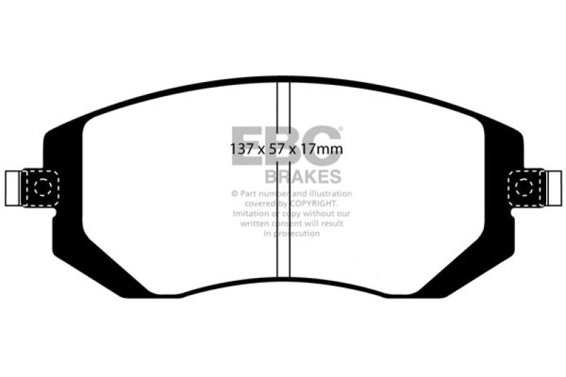 EBC Racing 2016+ Toyota 86/GR86 RP-X Front Brake Pads - DP81661RPX