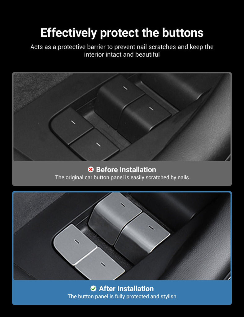 Door Button Glass Lifting Patch for Tesla Model 3/Y