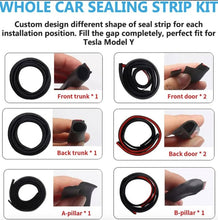 Load image into Gallery viewer, EPDM Door Seal Kit for Model Y | 8-Piece Full-Body | Noise Reduction | Weatherproof