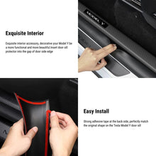 Load image into Gallery viewer, Door Sill Protector Front &amp; Rear for Tesla Model Y / 3
