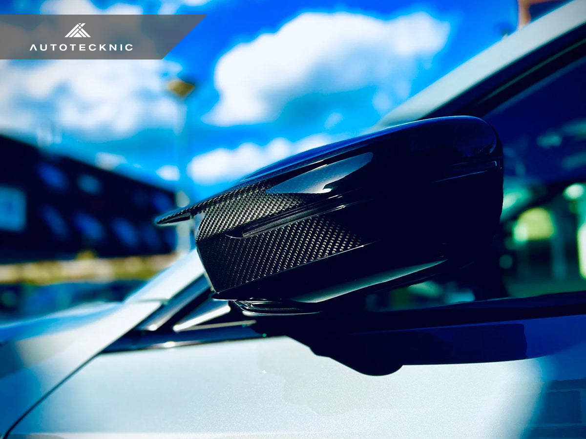AutoTecknic Dry Carbon Fiber Mirror Covers - BMW G42 M240i