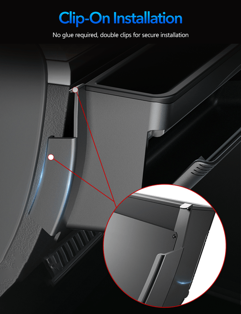 Driver Mini Glove Box for Tesla Model Y