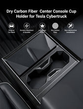 Load image into Gallery viewer, Dry Carbon Fiber Center Console Cup Holder for Cybertruck