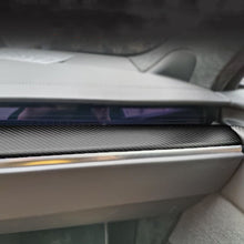 Load image into Gallery viewer, Dry Carbon Fiber Dashboard Panel Overlay for Model S/X 2021+ | 3 Finishes | UV Protected | Peel &amp; Stick