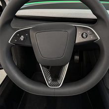 Load image into Gallery viewer, TESERT Dry Carbon Fiber Steering Wheel V-Cover for Model 3 Highland &amp; Y Juniper