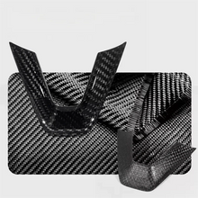 Load image into Gallery viewer, TESERT Dry Carbon Fiber Steering Wheel V-Cover for Model 3 Highland &amp; Y Juniper