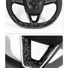 Load image into Gallery viewer, TESERT Dry Carbon Fiber Steering Wheel V-Cover for Model 3 Highland &amp; Y Juniper