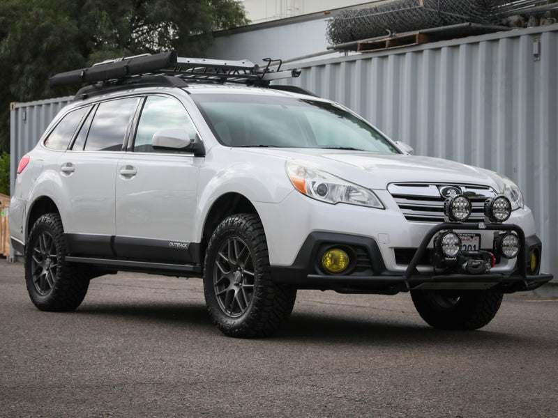 aFe POWER 10-14 Subaru Outback H4 2.5L / H6 3.6L Terra Guard Trail Steps - Black - 79-27004
