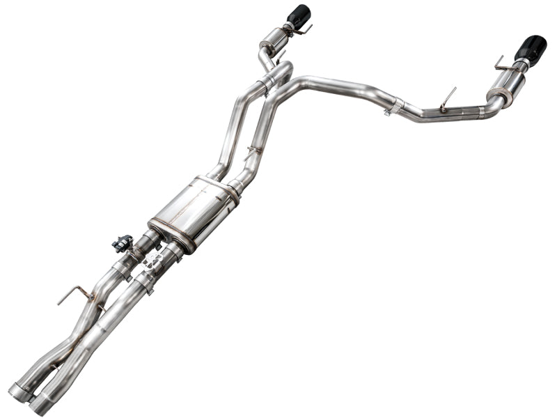 AWE Tuning Gen 3 Raptor R SwitchPath Exhaust - Diamond Black Tips - 3025-33852