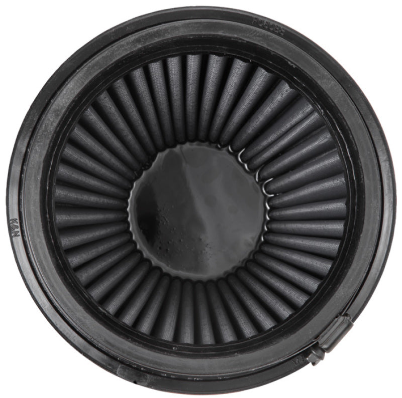 K&N Universal Rubber Filter Round Tapered 6in Flange ID x 7.5in Base OD x 5.25in Top OD x 8in Height - RU-3101HBK