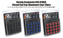 Load image into Gallery viewer, Project Kics 14x1.25 R40 Iconix Aluminum Cap Set - Black (20 Pcs) - WCIA5K