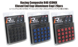 Project Kics 12x1.50 R40 Iconix Aluminum Cap Set - Black (20 Pcs) - WCIA1K