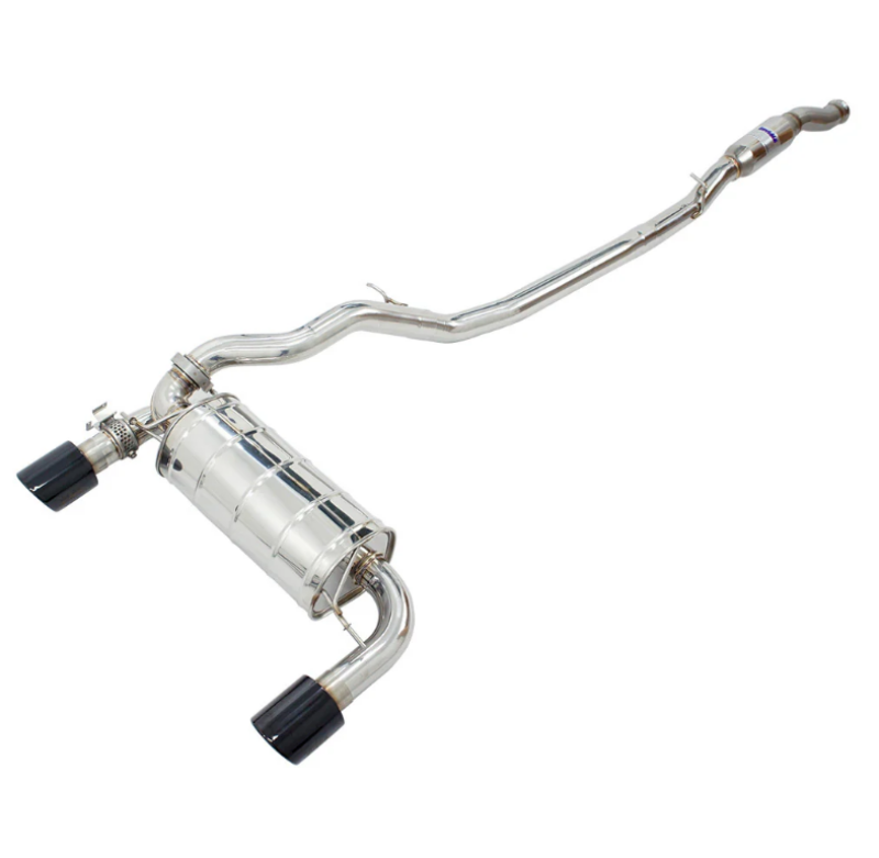 Invidia 15-18 Ford Focus RS Q300 w/Valve Rolled Black Tip Cat-Back Exhaust - HS15FFR3V1RB