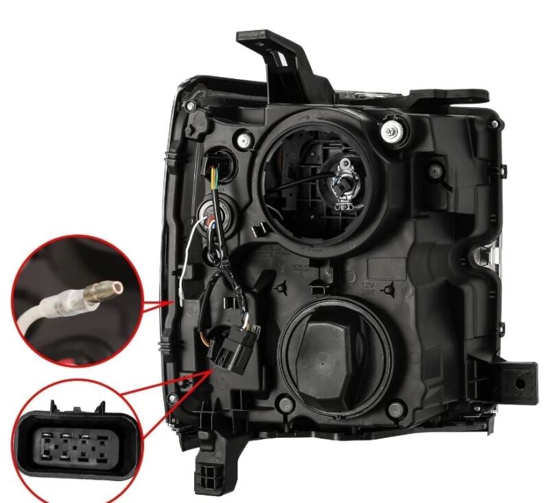 AlphaRex 15-19 Chevy Silverado 2500/3500 LUXX-Series Proj. Headlights Chrome w/Actv SeqSig & DRL - 880099