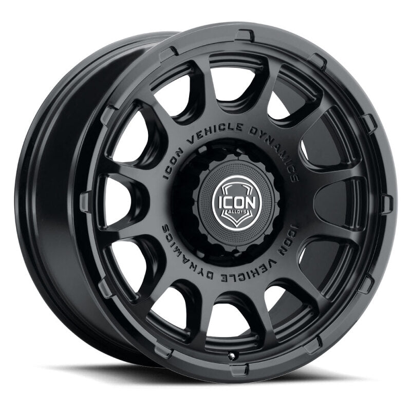 ICON Alloys Rancho 20x9 / 8x170 / 6mm / 5.25in BS DBL Black Wheel - 8420908152DB