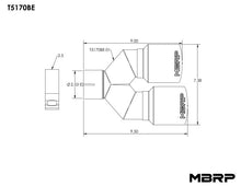Load image into Gallery viewer, MBRP Universal T304 SS Dual Burnt End Tip 3.5in OD/2.5in Inlet - T5170BE