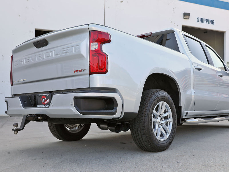 aFe Rebel XD Series 3in 304SS DPF-Back 20-21 GM Trucks L6-3.0L (td) LM2 - Dual Black Tip - 49-34129-B