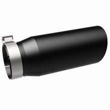 Load image into Gallery viewer, MagnaFlow Tip Stainless Black Coated Single Double Round Single Outlet 5in Dia 4in Inlet 13in L - 35240