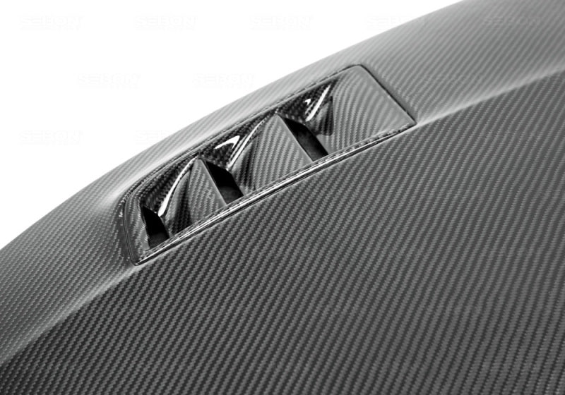 Seibon 06-07 Honda Civic 4 Door MGII-Style Carbon Fiber Hood - HD0607HDCV4D-MGII