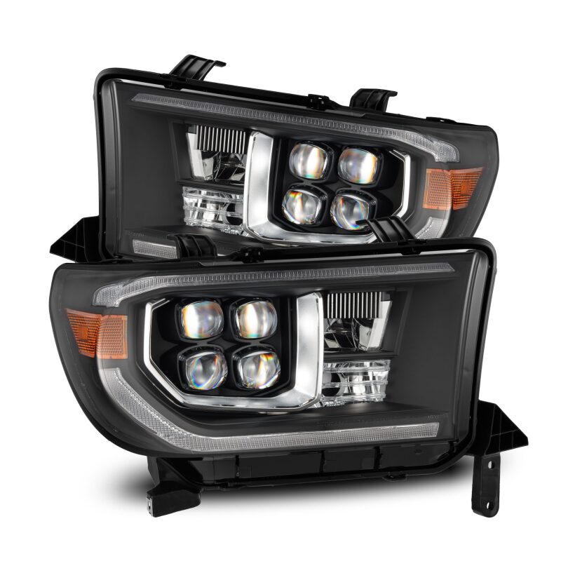 AlphaRex 07-13 Toyota Tundra / 08-17 Sequoia NOVA LED Proj HL Black w/Actv Light Seq. Sig + DRL - 880818