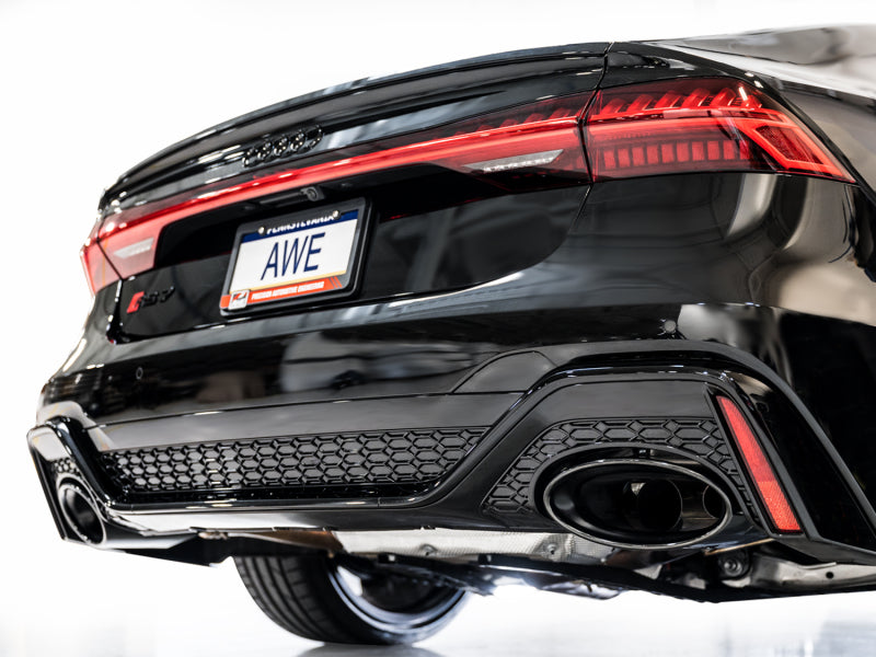 AWE Tuning 21-23 Audi C8 RS6/RS7 SwitchPath Cat-Back Exhaust - Diamond Black Tips - 3025-33776