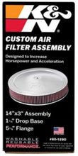 Load image into Gallery viewer, K&amp;N 14in Red Custom Air Cleaner Assembly - 5.125in ID x 14in OD x 2.75in H x 1.25in Drop Base - 60-1280