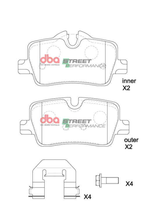 DBA 2021+ BMW 420i SP Performance Rear Brake Pads - DB15191SP