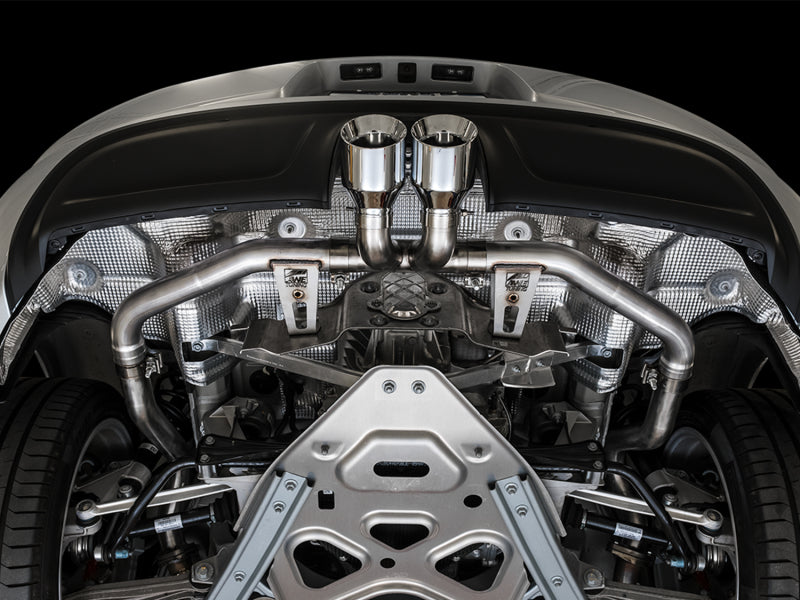 AWE Tuning Porsche 718 Boxster / Cayman Track Edition Exhaust - Chrome Silver Tips - 3010-32038