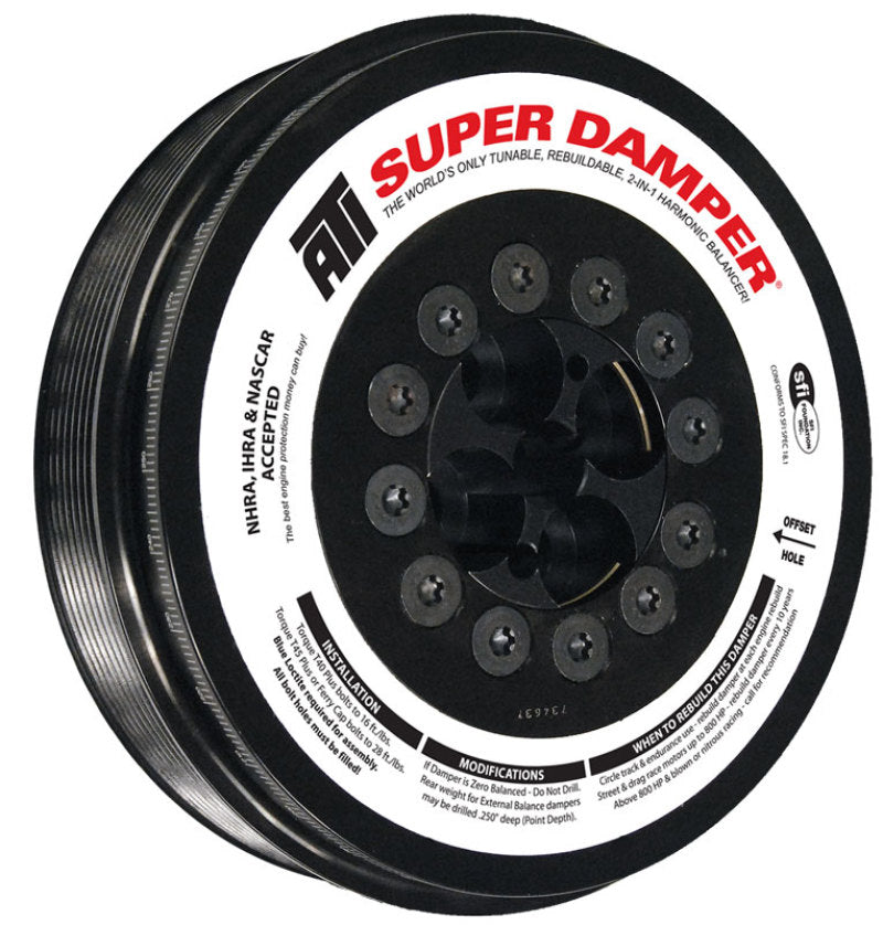 ATI Damper - 7.98in - Steel - 8 Grv - Cummins - 2003-07.5 - 5.9L - 3 Ring Hvy - Diesel - ATI917374