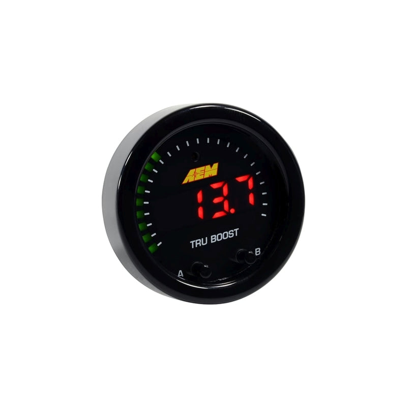 AEM X-Series Tru-Boost Controller Gauge w/ Boost Control Solenoid 80PSIg Internal MAP Sensor - 30-0352