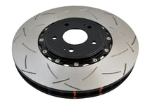Load image into Gallery viewer, DBA 08+ EVO X Front Slotted 5000 Series 2 Piece Rotor Assembled w/ Black Hat - DBA52224V2BLKS