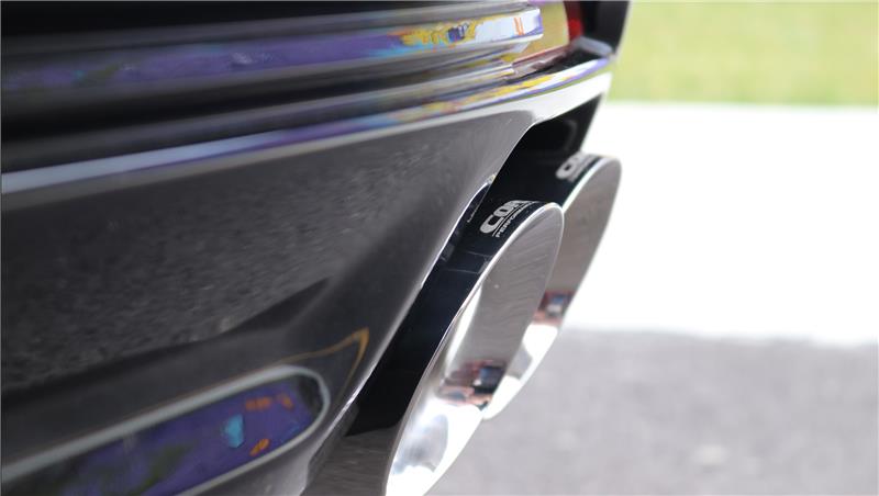 Corsa 2016-2019 Cadillac ATS 3.6T 4in Inlet / 4in Outlet Twin Black Tip Kit (For Corsa Exhaust Only) - 14479BLK