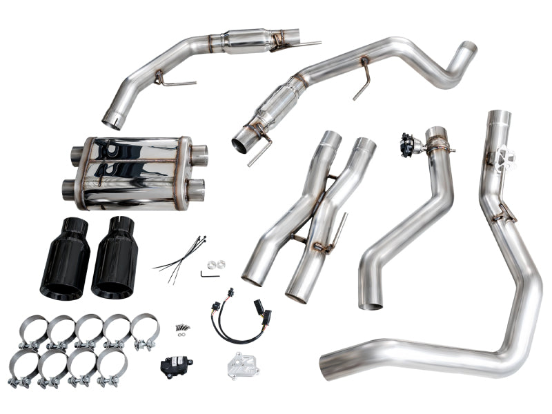 AWE Tuning Gen 3 Ford Raptor SwitchPath Exhaust - Diamond Black Tips - 3025-33356