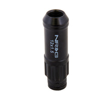 Load image into Gallery viewer, NRG 700 Series M12 X 1.5 Steel Lug Nut w/Dust Cap Cover Set 21 Pc w/Locks &amp; Lock Socket - Black - LN-LS700BK-21