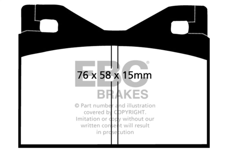 EBC 71-75 Ferrari 365 GTBB 4.4 Redstuff Rear Brake Pads - DP3126C