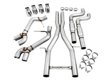 Load image into Gallery viewer, AWE Tuning 16-19 Chevy Camaro SS Resonated Cat-Back Exhaust -Track Edition (Quad Chrome Silver Tips) - 3015-42090