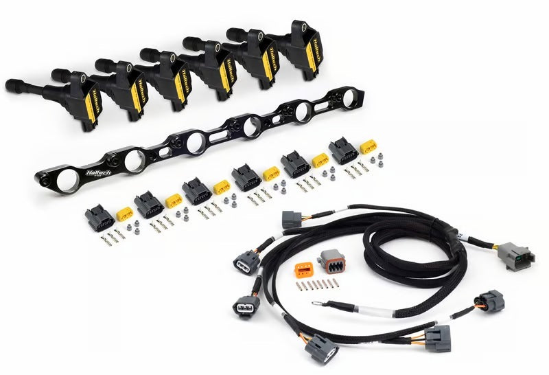Haltech Toyota JZ R35 Coil Conversion Kit w/Bracket Coils Connectors & Harness (1JZ/1JZ VVT/2JZ) - HT-120201