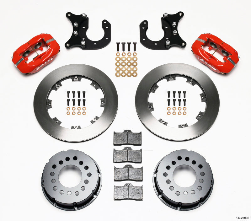 Wilwood Forged Dynalite P/S Rear Kit Red New Big Ford 2.50in Offset - 140-2118-R