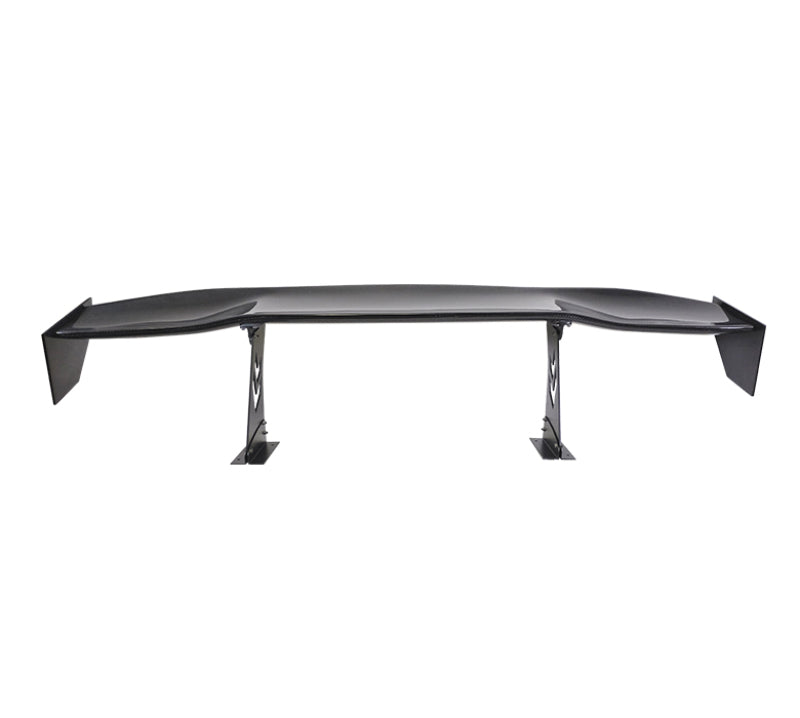 NRG Carbon Fiber Spoiler - Universal (69in.) w/NRG Logo / Stand Cut Out / Large Side Plate - CARB-A691NRG