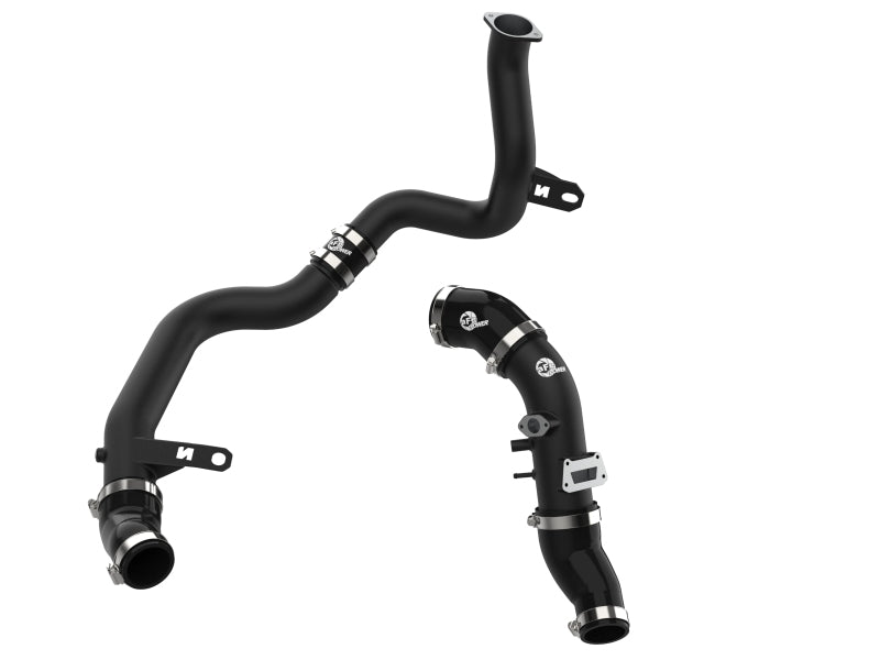 aFe 19-22 Hyundai Veloster N L4 2.0L (t) BladeRunner Aluminum Hot & Cold Charge Pipe Kit - Black - 46-20644-B