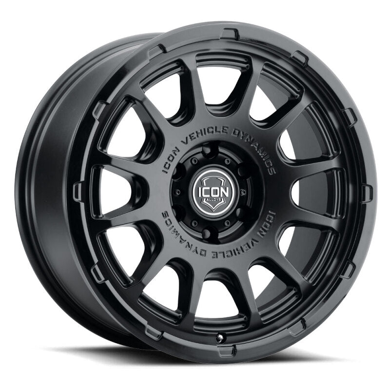 ICON Alloys Rancho 20x9 / 6x5.5 / 0mm / 5in BS DBL Black Wheel - 8420908350DB