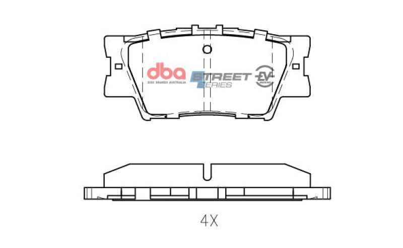 DBA 13-18 Lexus ES300h Rear SSEV Street Series Brake Pads - DB1832SSEV