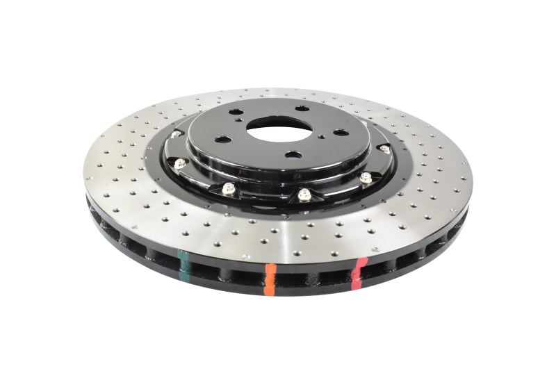 DBA 2021+ Toyota GR Yaris 5000 Series Drilled Front Brake Rotor - DBA53922BLKXD