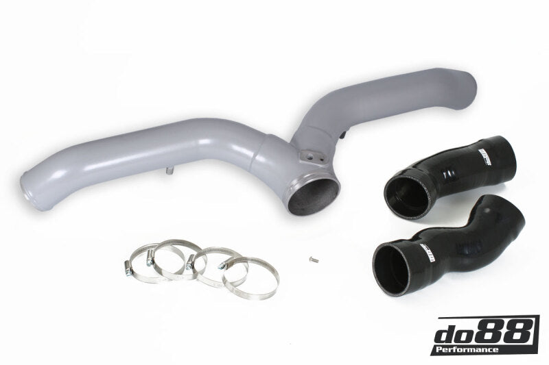 do88 Porsche 997.1 Turbo Y-Pipe Silver for do88 ICM-230 Intercooler - TR-140SI-DO88