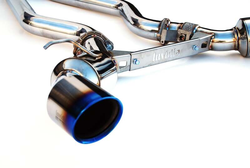 Invidia 2019+ Toyota Supra Dual N1 w/ Valve Rolled Titanium Tip Cat-back Exhaust - HS19TSP4VGD1RT