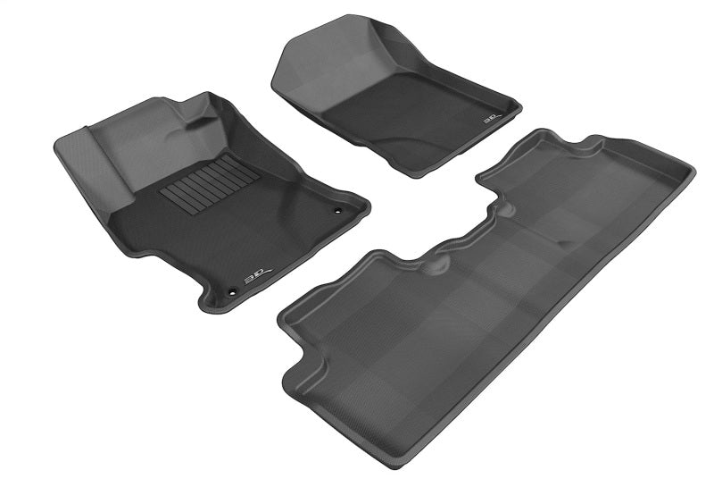 3D MAXpider 12-13 Honda CIvic Sedan Kagu Black Full Set - L1HD04101509