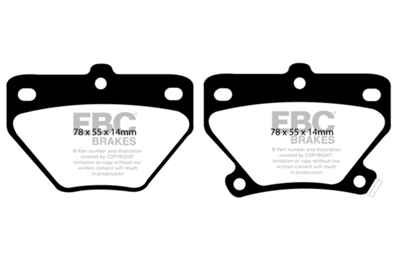 EBC 02-08 Pontiac Vibe 1.8 GT Ultimax2 Rear Brake Pads - UD823