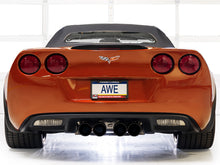 Load image into Gallery viewer, AWE Tuning 05-07 C6 Chevrolet Corvette 6.0L Track Edition Axle-Back Exhaust w/ Diamond Black Tips - 3020-43660