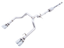 Load image into Gallery viewer, AWE Tuning 4th Gen GM 1500 5.3L 0FG Cat-Back Split Rear Exit (w/ Bumper Cutouts) - Quad Chrome Tips - 3015-42201